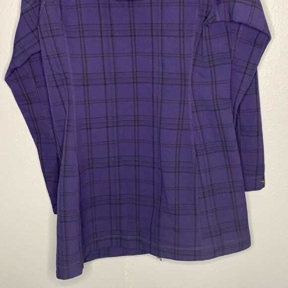 Columbia Dusk 2 Dawn Purple Omni Heat Jacket Plaid Full Zip Hooded Size Large - Picture 12 of 12